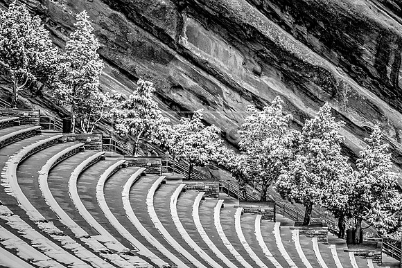 Red Rocks Amphitheatre with Snow