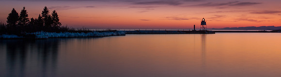 Grand Marais Sunset Panorama