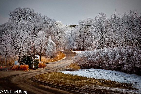 Arboretum Entrance on a frosty day